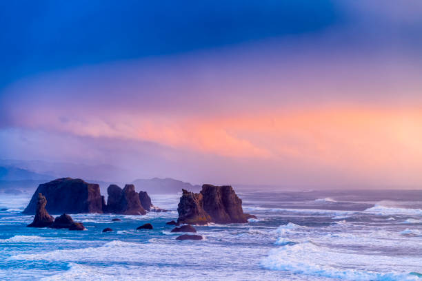 Oregon coastal region of the United States stock photo