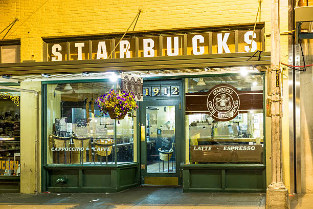 Originele Starbucks-winkel in 1912