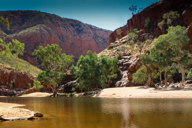 ormiston gorge, macdonnell ranges, central australia stock photo