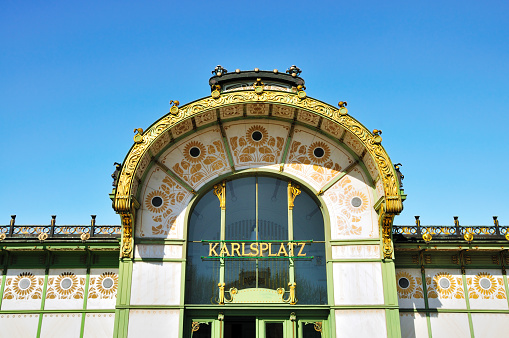 Otto Wagner Pavilion, Karlsplatz Stadtbahn (U-Bahn) Station, Vienna, Austria