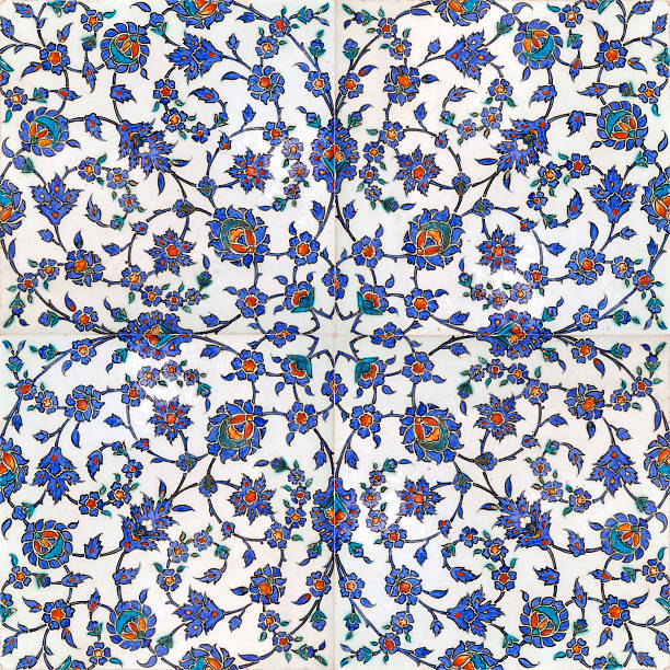 Ottoman tiles, Istanbul, Turkey stock photo