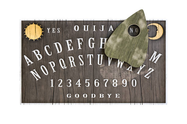 ouija board ouija board isolated on white background 3d illustration ouija board stock pictures, royalty-free photos & images