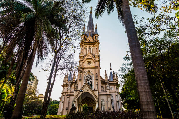 Our Lady of Good Voyage Cathedral, Belo Horizonte stock photo