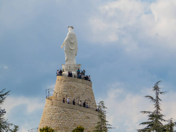 Our Lady of Lebanon Shrine, Harissa, Lebanon stock photo