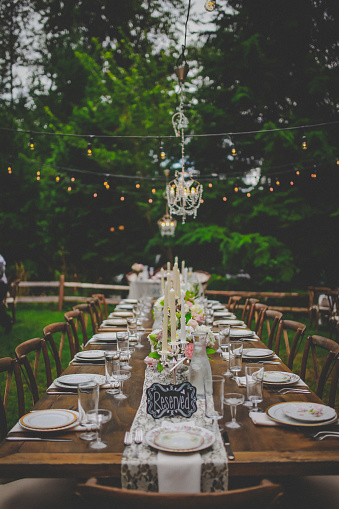 Outdoor Banquet Setting Stock Photo Download Image Now Outdoor Banquet Setting Stock Photo Download Image Now