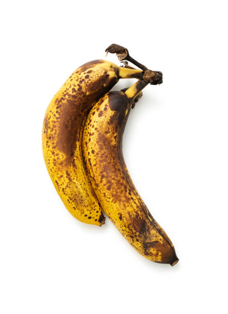 Over ripe bananas stock photo