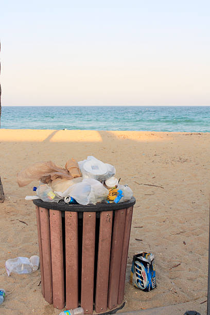 Trash Can Beach Stock Photos, Pictures & Royalty-Free Images - iStock