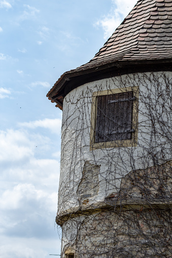 Overgrown Tower Of A Town Wall Stock Photo - Download Image Now ...