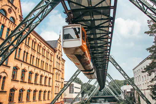 Overhead Railway system in Wuppertal, Germany