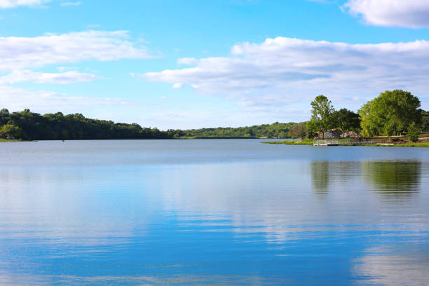 Overland Park Kansas Lake beautiful lake olathe kansas stock pictures, royalty-free photos & images