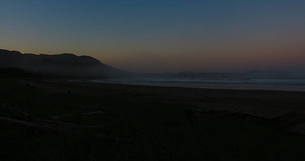 Pacific Fog Hobuck Beach in the morning neah bay stock pictures, royalty-free photos & images