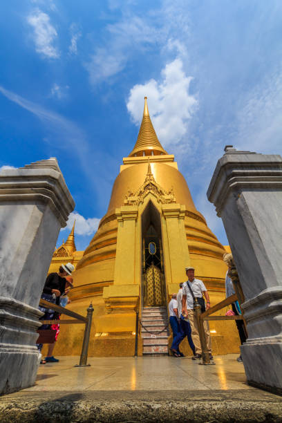 Pagoda in Wat Phra Kaeo , Thailand Bangkok Bangkok - Thailand September 5, 2015:Grand Palace in Bangkok, Thailand The Grand Palace is a tourist attraction. That has been very popular unesco organised group stock pictures, royalty-free photos & images