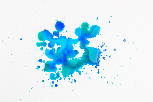 Paint Splatter Watercolor Background Art Texture Blue ...