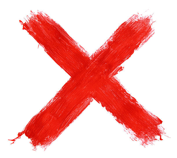 painted X mark painted X mark on white censorship stock pictures, royalty-free photos & images