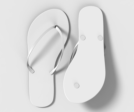 Download Pair Of Blank White Beach Women Slippers Design Mock Up ...