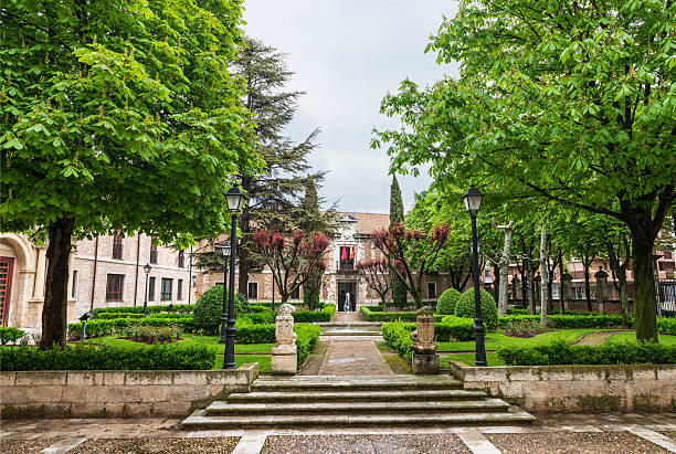 Palacio de Santa Cruz of the University of Valladolid stock photo