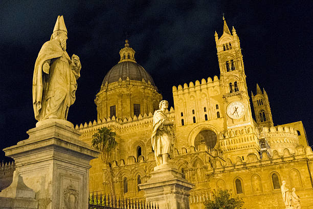 Palermo cathedral stock photo