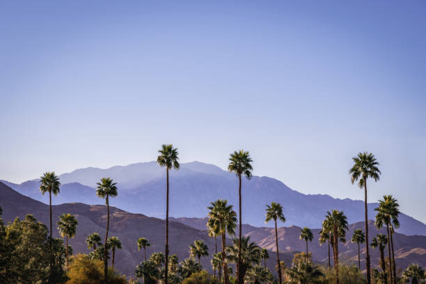Palm Springs Scenic San Jacinto Mountain Landscape stock photo