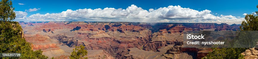 istock Panaramic scenic view of the South Rim of the Grand Canyon 1345207739