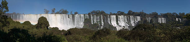 Panorama Iguazu Waterfalls stock photo