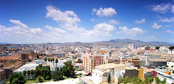 Panorama of Malaga, Andalusia, Spain stock photo