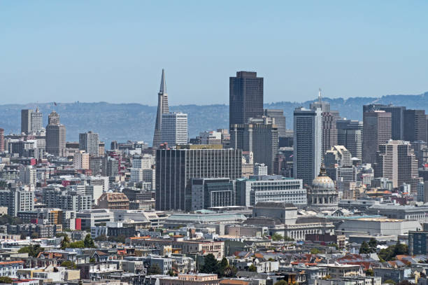Panorama of San Francisco stock photo