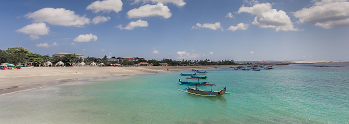 Panorama Of The Turquoise Water In The Bay Of Kuta Bali Panorama Of The Turquoise Water In The Bay Of Kuta Bali