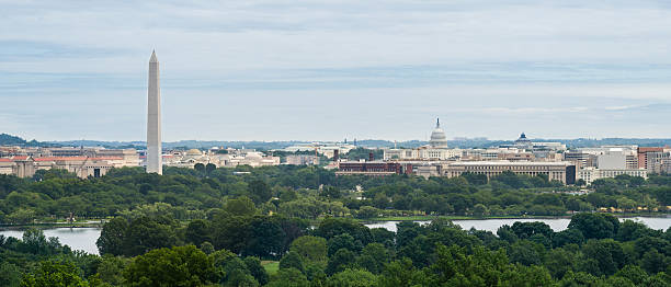 Panorama of Washington, D.C. USA stock photo