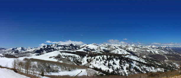 Panoramic Mountains stock photo
