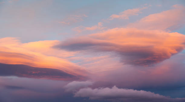 Panoramic Pastel Sky stock photo