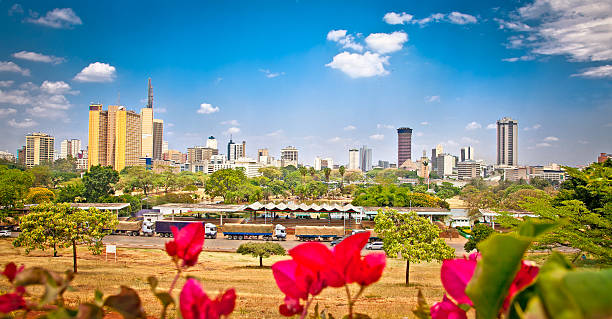 Panoramic view on Nairobi , Kenia. Panoramic view on Nairobi , Kenia.  Africa. kenya stock pictures, royalty-free photos & images