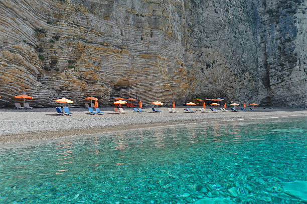 Paradise beach, Paleokastritsa from Corfu, Greece stock photo