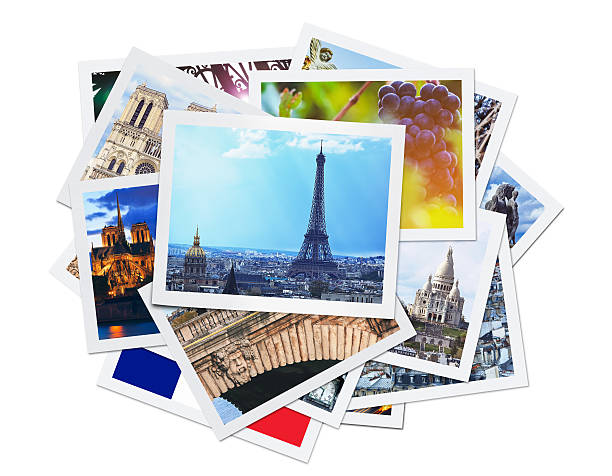 Paris Collage (Clipping Path) Photographed with Canon EOS 5DSR in RAW 16bit and Adobe RGB and professional processed.   champ de mars photos stock pictures, royalty-free photos & images