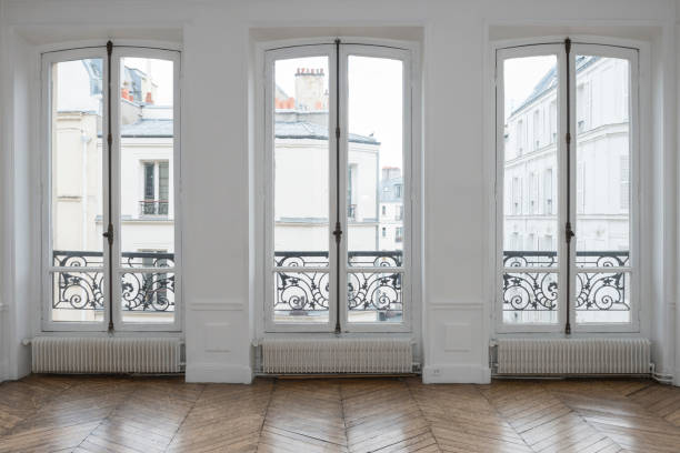 Paris residential apartment stock photo