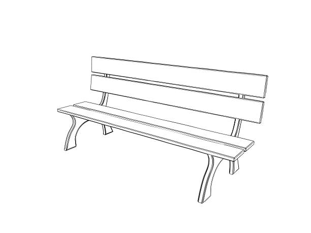 Royalty Free Drawing Of The Sitting On A Park Bench Royalty Free Drawing Of The Sitting On A Park Bench