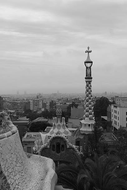 Park Guell in Barcelona, Spain stock photo