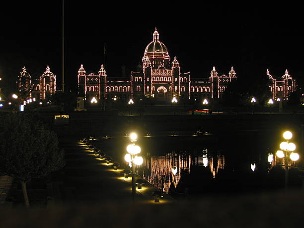 Parliament Building of Victoria stock photo