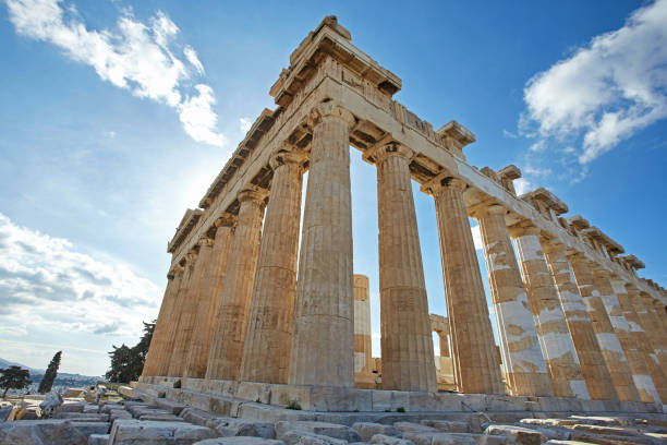Parthenonas in Akropolis, Athens,Greece stock photo