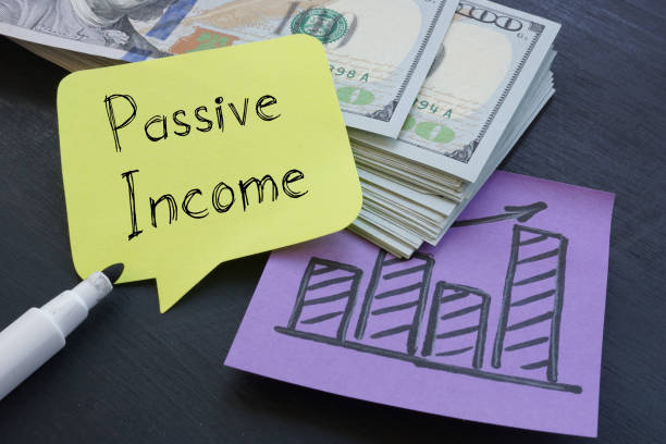 Passive Income is shown on the business photo using the text stock photo