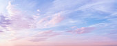 istock Pastel colored romantic sky panoramic 1285656386