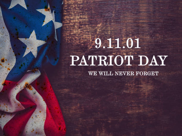 Patriot Day. Beautiful greeting card. National holiday Patriot Day. Beautiful greeting card. Close-up, view from above. National holiday concept 911 remembrance stock pictures, royalty-free photos & images