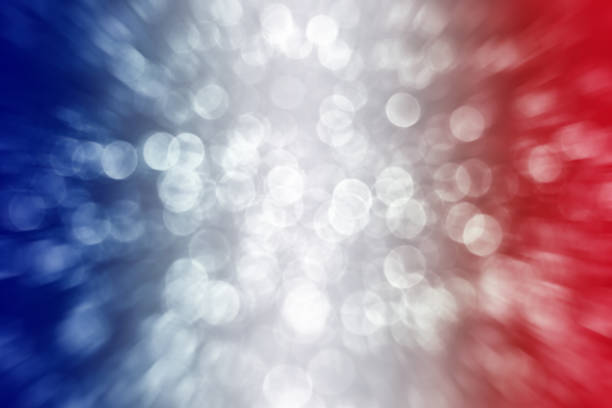 Patriotic Red White and Blue Exploding Background stock photo