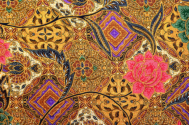 pattern for traditional clothes malaysia include batik - 印尼文化 插圖 個照片及圖片檔