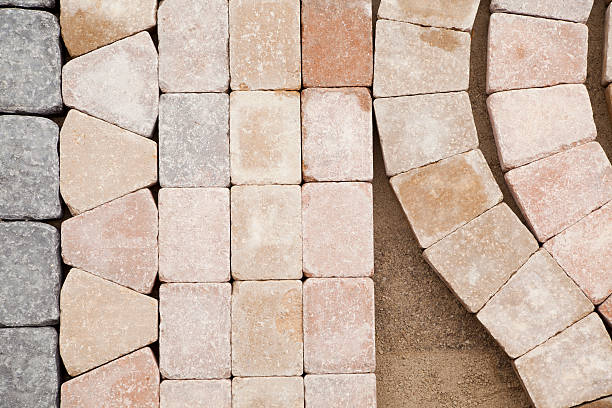 Paving Stones in Various Patterns stock photo