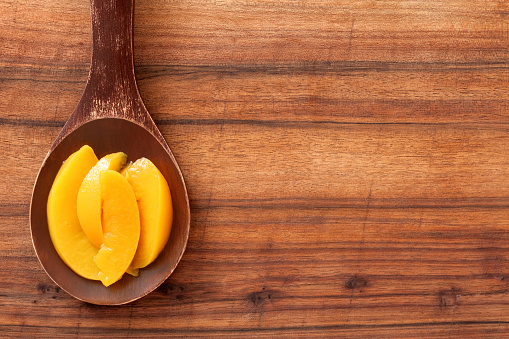 Peach Wedges Stock Photo - Download Image Now - iStock