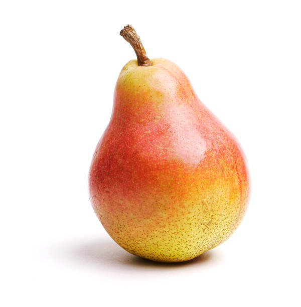 pear pear on white background pear stock pictures, royalty-free photos & images