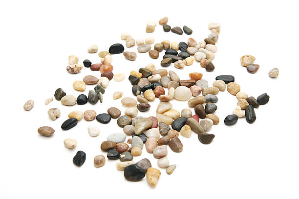 Pebble collection stock photo