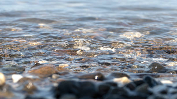 Pebbles in the Sea stock photo