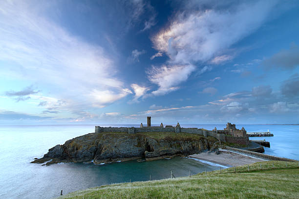 Peel Castle, Isle of Man stock photo