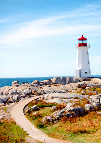 Peggy's Cove Lighthouse. Nova Scotia, Canada.